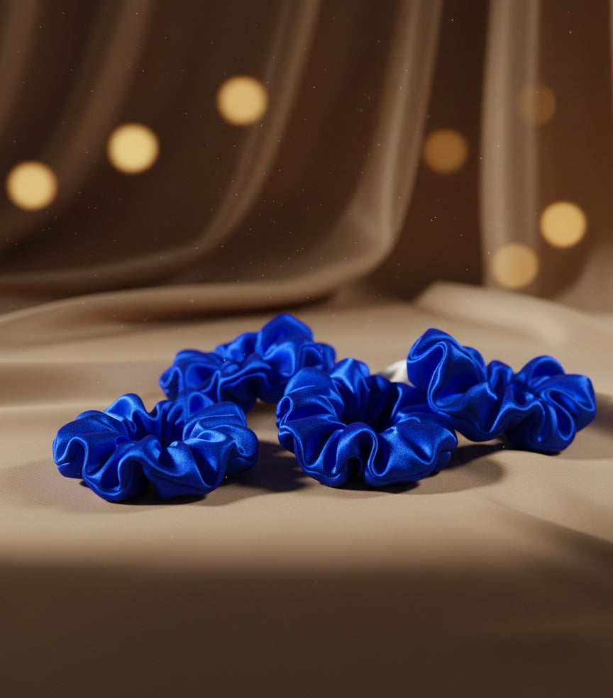 Elastic de par din matase 100% - Royal Blue