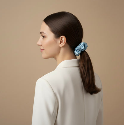 Elastic de par din matase 100% - Baby Blue