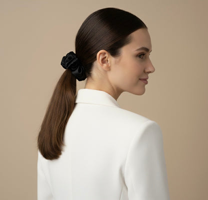 Elastic de par din matase 100% - Black