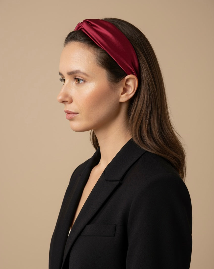 Bentita matase 100% - Burgundy