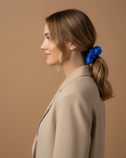 Elastic de par din matase 100% - Royal Blue