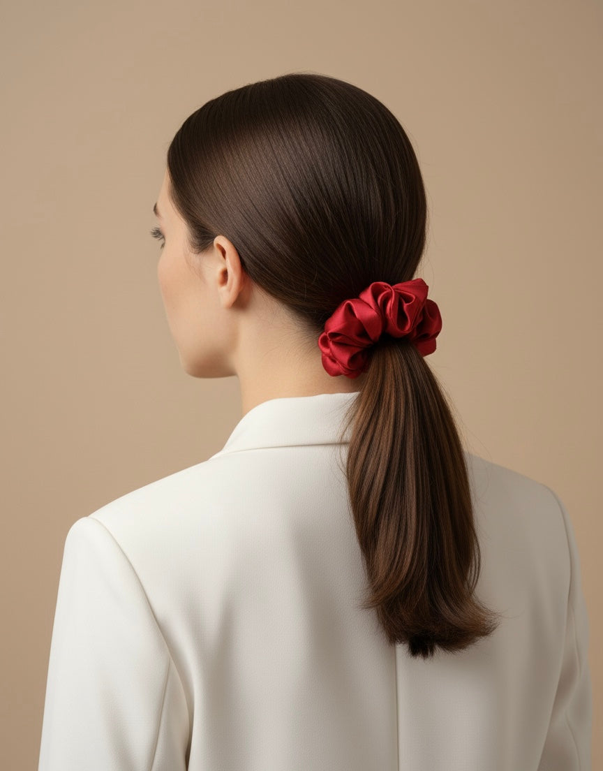 Elastic de par din matase 100% - Burgundy