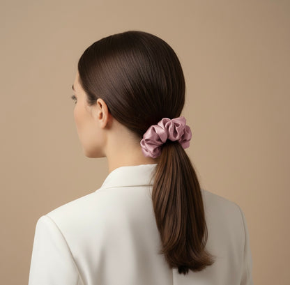 Elastic de par din matase 100% - Powdered Pink