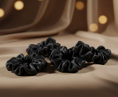 Elastic de par din matase 100% - Black