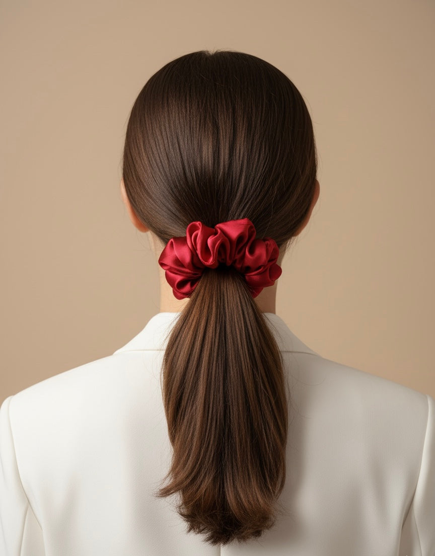 Elastic de par din matase 100% - Burgundy