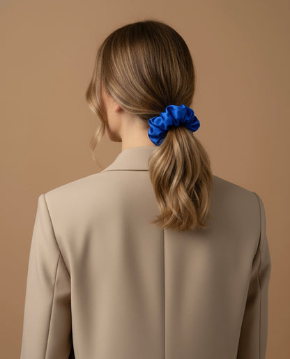 Elastic de par din matase 100% - Royal Blue